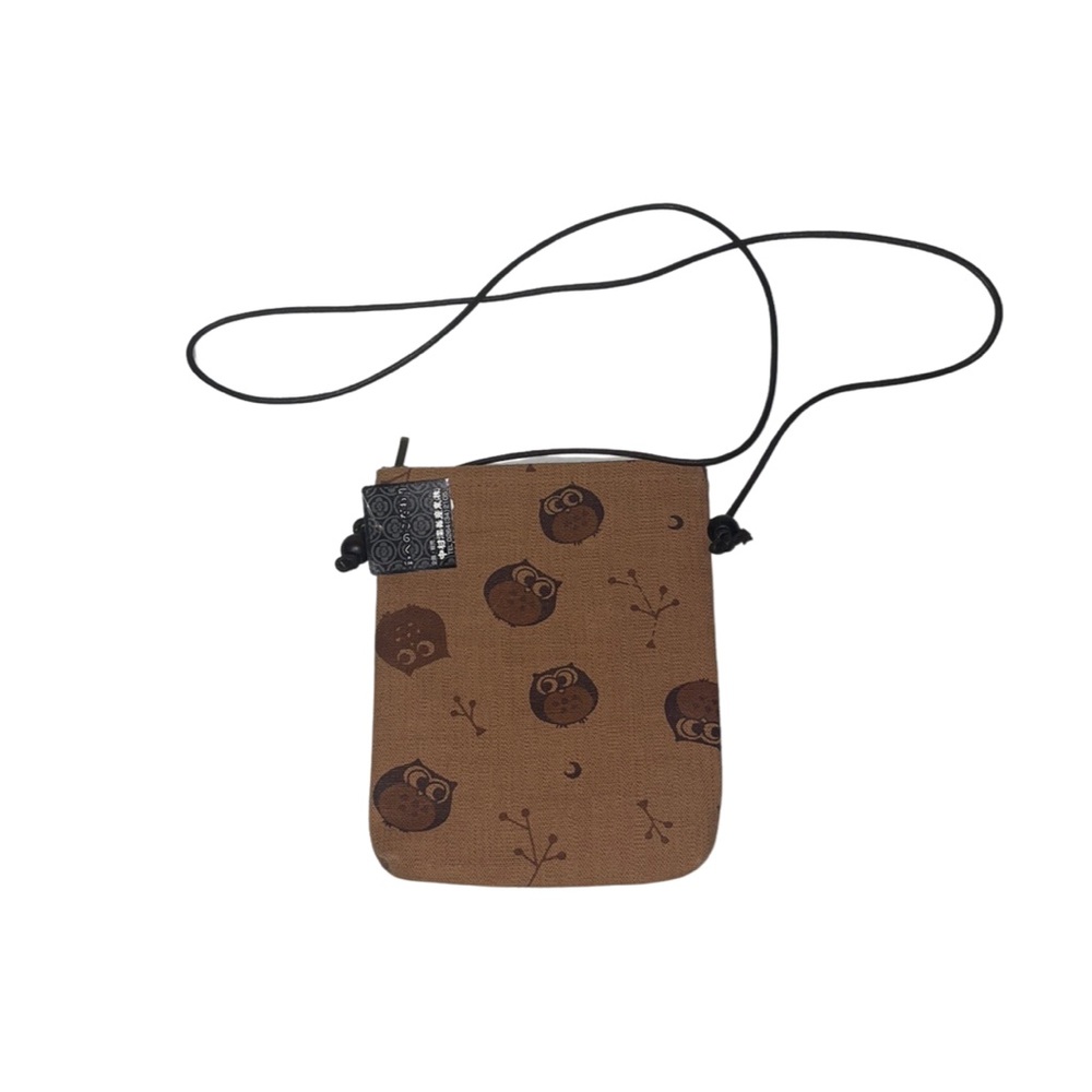 NWT Small Owl Crossbody Bag - Brown - One Size